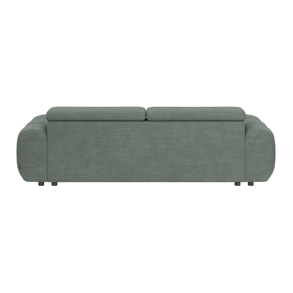 BIGSOFA Webstoff Grün  - Schwarz/Grün, Design, Kunststoff/Textil (248/77-97/108cm) - Welnova