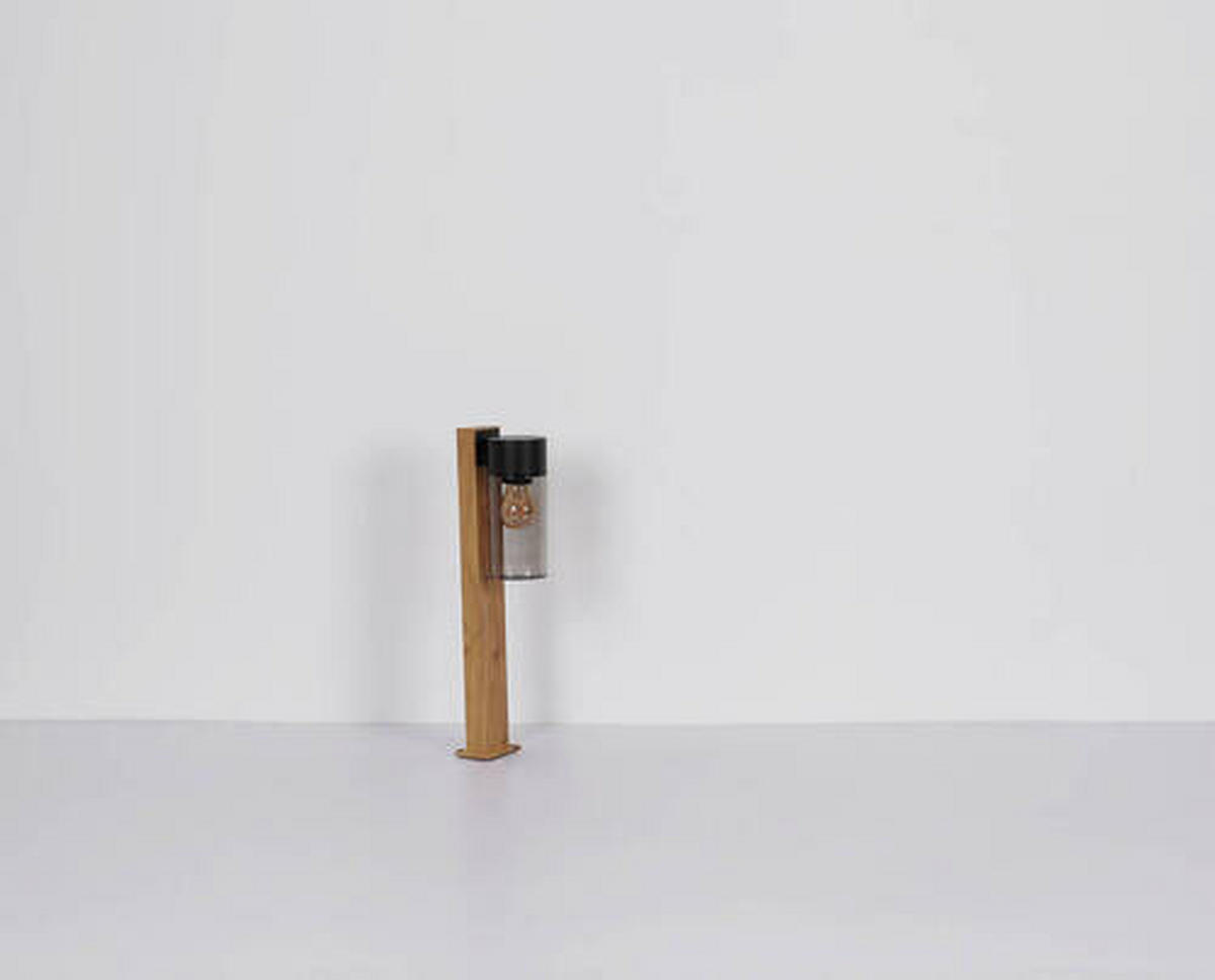 ZUNANJA SVETILKA     9/14,5/50 cm          - črna, Natur, kovina/steklo (9/14,5/50cm) - Globo