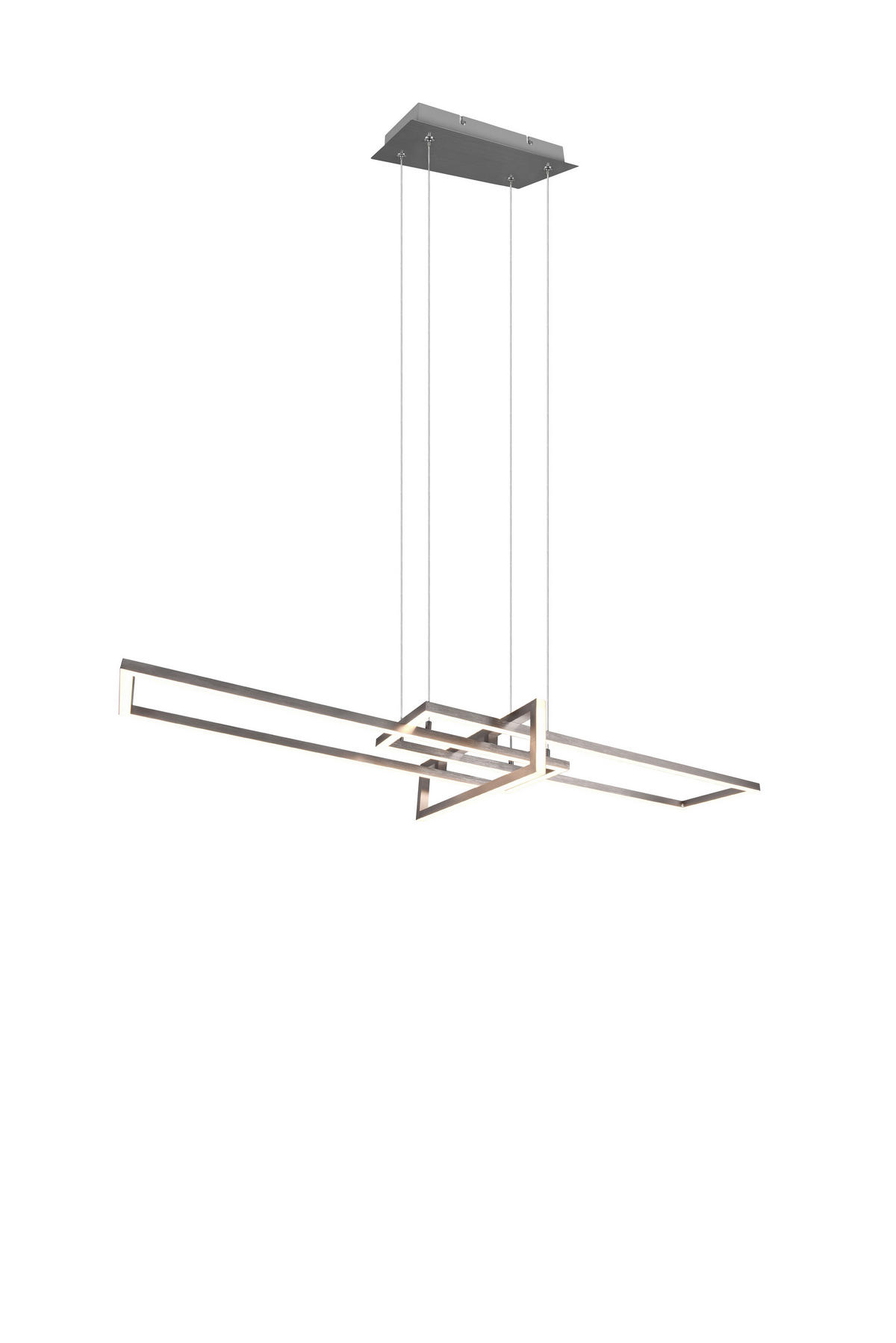 LED-HÄNGELEUCHTE 110/40/150 cm    - Nickelfarben, Design, Metall (110/40/150cm) - Trio Leuchten