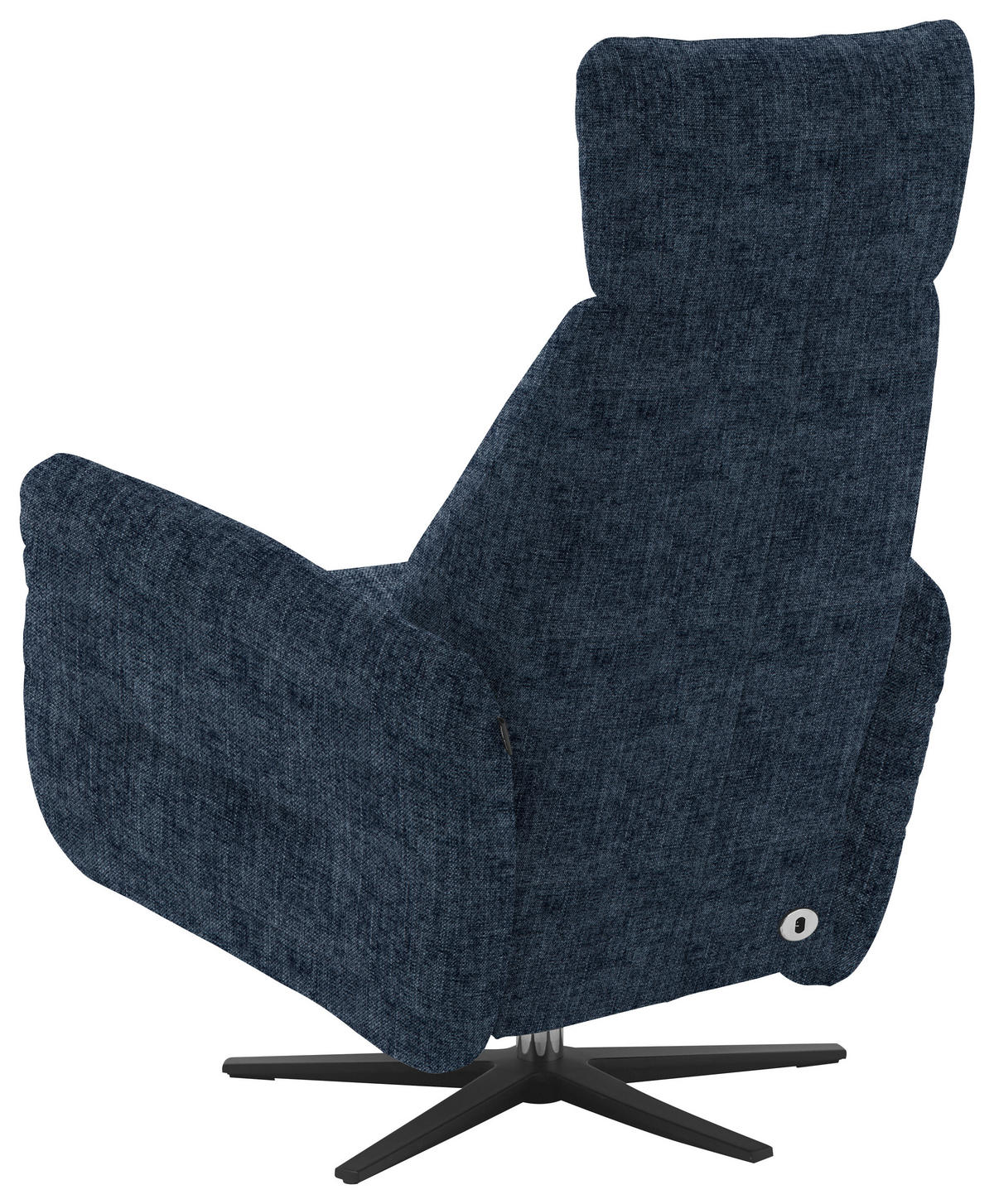 RELAXSESSEL in Textil Blau  - Blau/Schwarz, Design, Textil/Metall (78/113/90cm) - Dieter Knoll