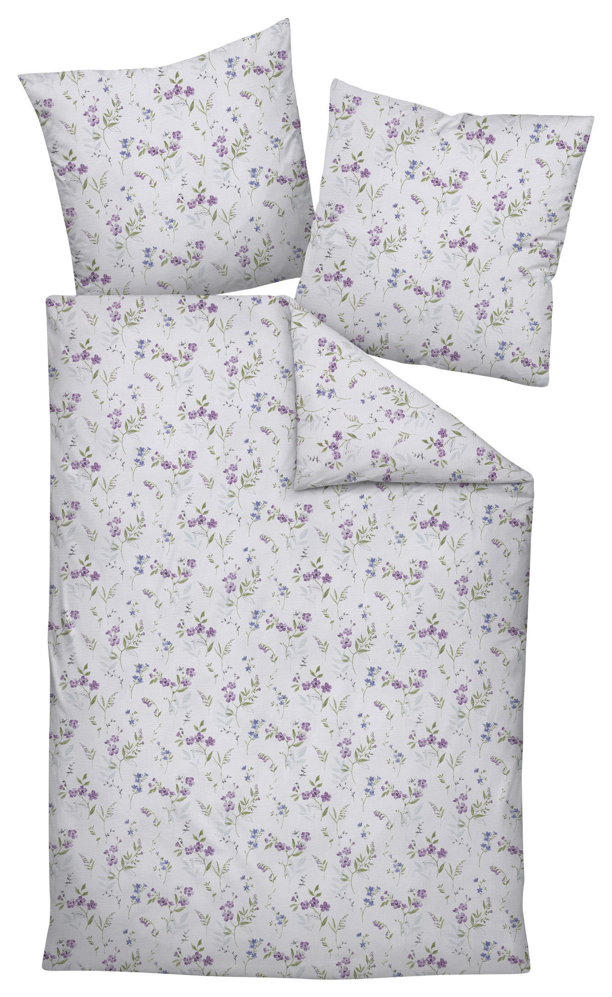 BETTWÄSCHE Seersucker 135/200 cm  - Lila, Design, Textil (135/200cm) - Janine