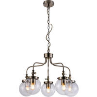 PENDELLAMPA Ballet 55/55/80 cm  - svart/guldfärgad, Klassisk, metall (55/55/80cm)