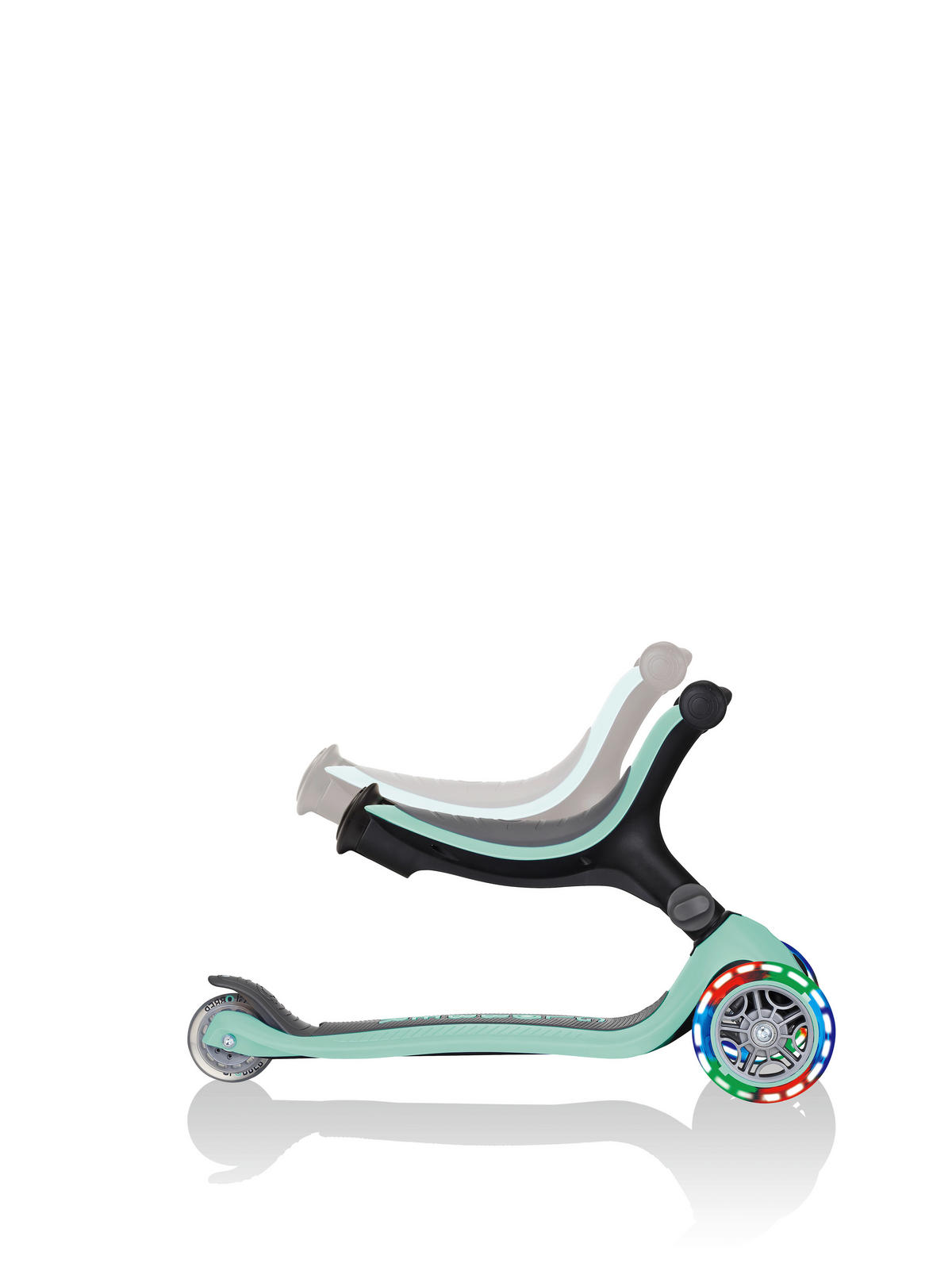 LAUFRAD GO-UP FOLDABLE LIGHT 3IN1  - Mintgrün, LIFESTYLE, Kunststoff (57/28/93cm) - GLOBBER