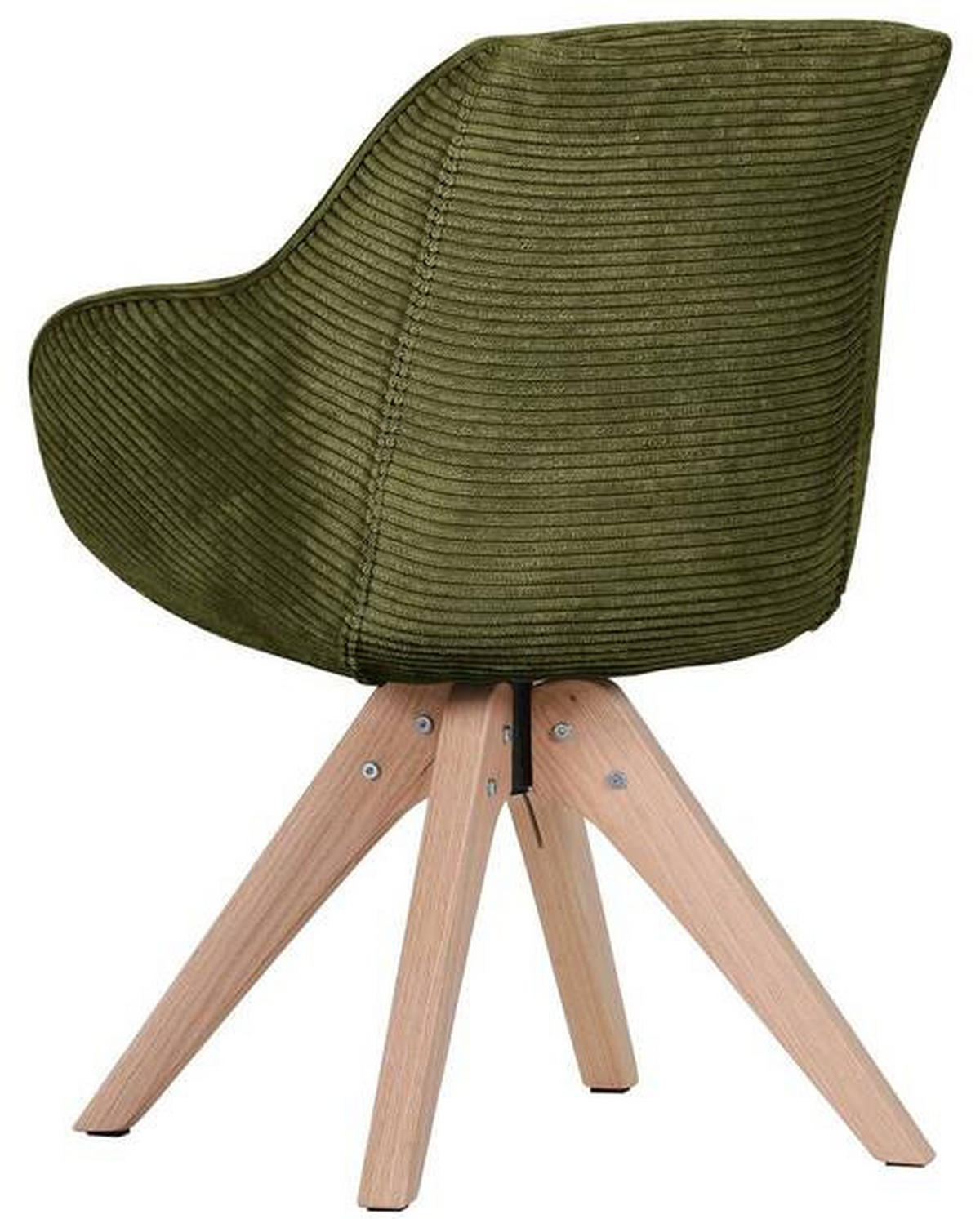 ARMLEHNSTUHL  in Cord  - Dunkelgrün/Eichefarben, Design, Holz/Textil (60/83/65cm) - Landscape