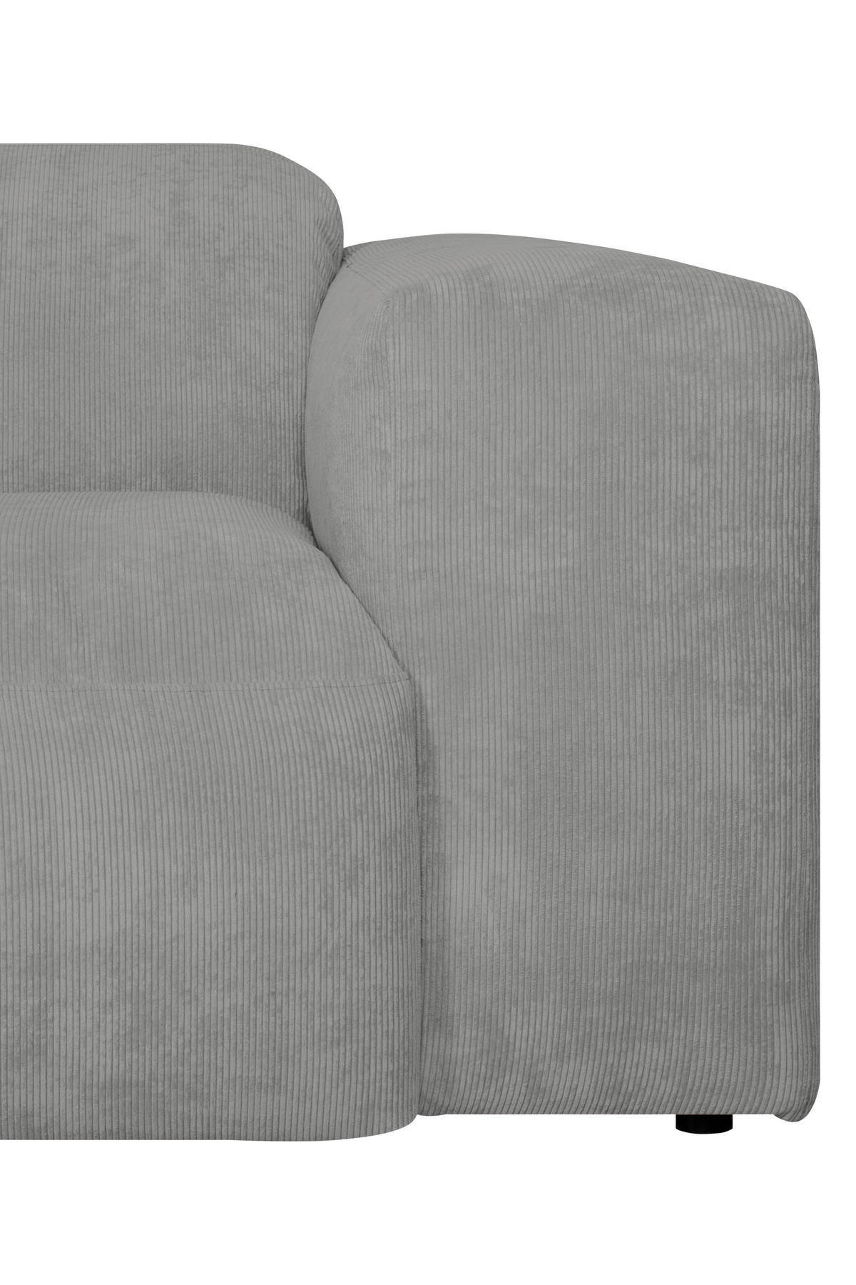 HÖRNSOFFA i manchester ljusgrå  - ljusgrå/svart, Design, textil/plast (170/343cm) - MID.YOU