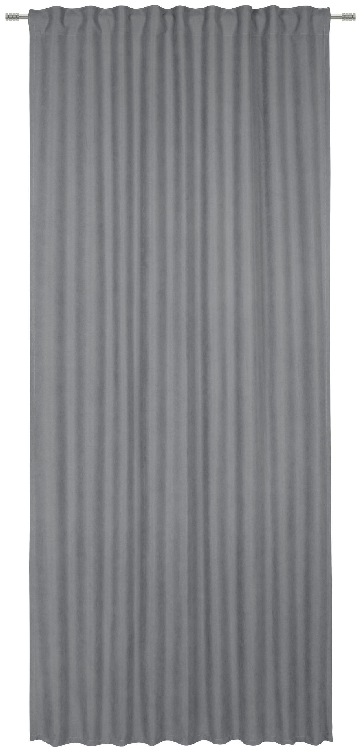 KONČANA ZAVESA  neprosojno  135/245 cm   - srebrne barve, Basics, tekstil (135/245cm) - Esposa