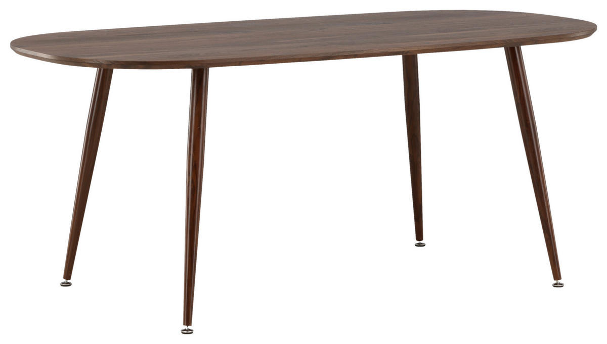 MATBORD i metall, trämaterial 180/90/75 cm   - mörkbrun, Design, metall/trämaterial (180/90/75cm) - Livetastic