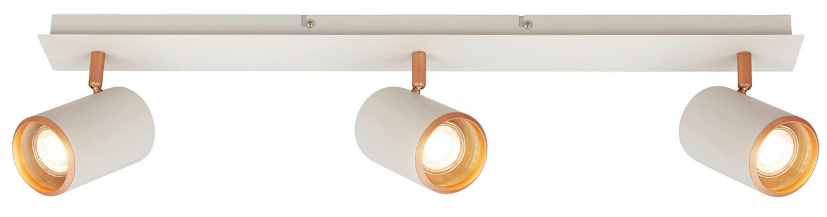 DECKENSTRAHLER  79 cm  - Greige/Cappuccino, KONVENTIONELL, Metall (79cm) - Briloner