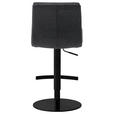 BARHOCKER in Metall, Textil Anthrazit, Schwarz  - Anthrazit/Schwarz, Design, Textil/Metall (43/84/52cm) - Dieter Knoll