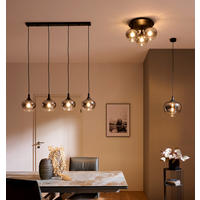 TAKLAMPA 24/31,5 cm  - svart, Basics, metall/glas (24/31,5cm) - Globo
