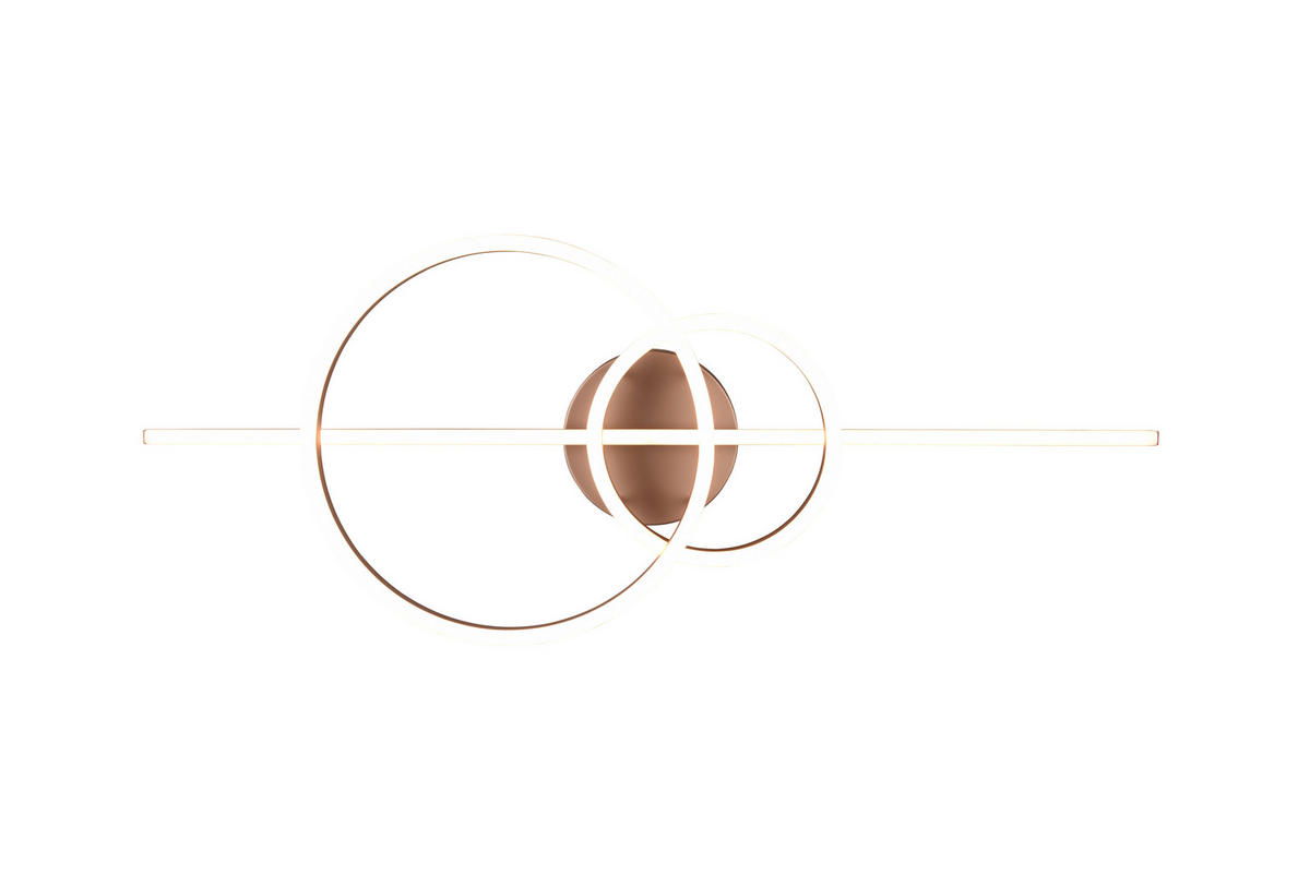 LED-TAKLAMPA Montilla  - brun, Design, metall (100/12,5/40cm) - Trio Leuchten