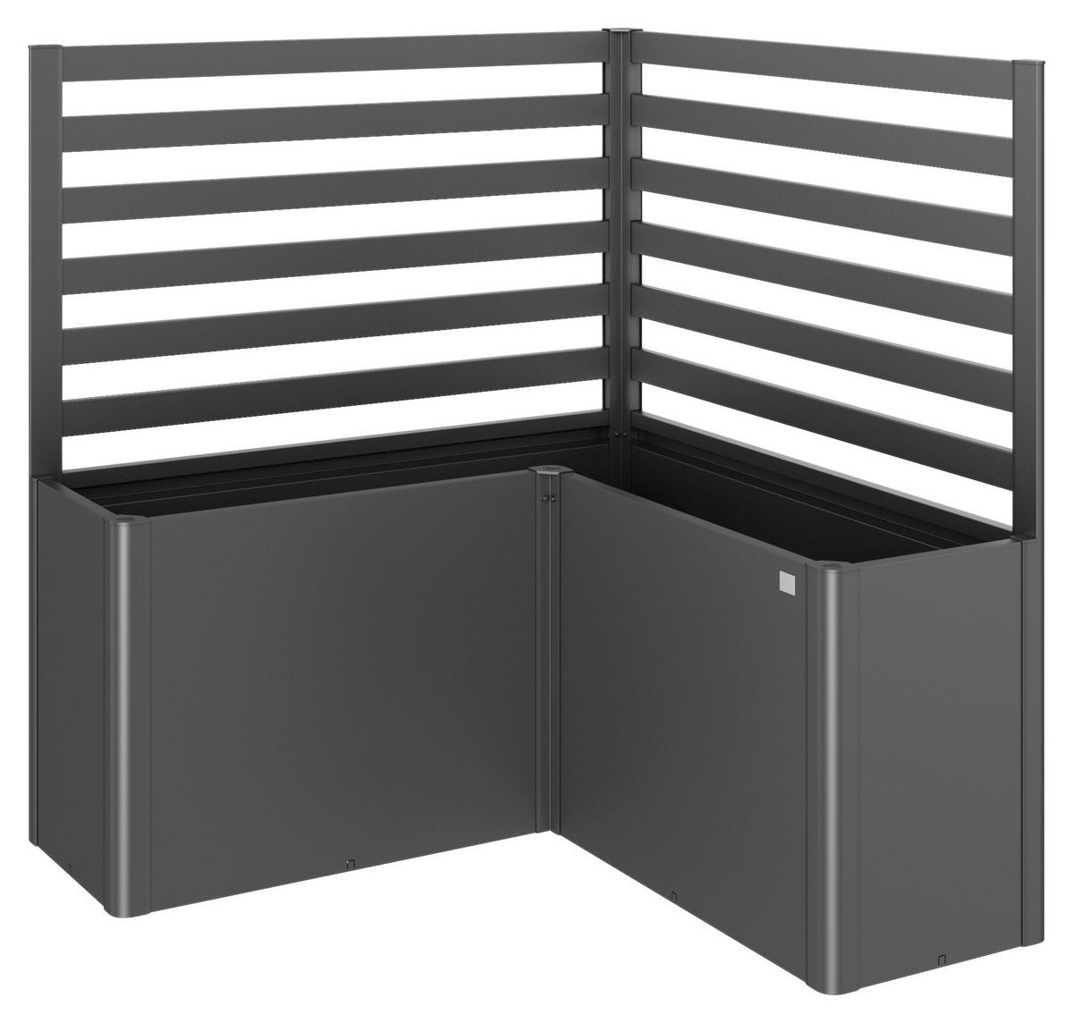 RANKGITTER ohne Hochbeet  - Dunkelgrau, Basics, Metall (152/91/152cm) - Biohort