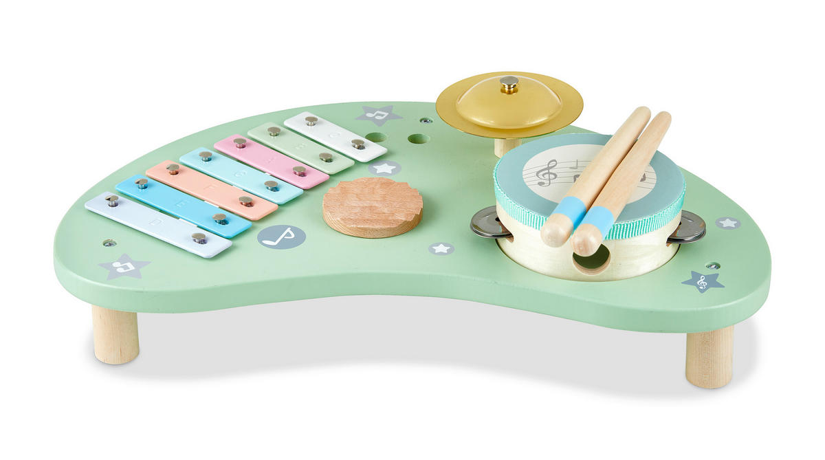 MUSIKSET  - Multicolor, Trend, Holz/Metall (39/21,5/12,2cm) - My Baby Lou
