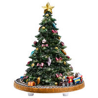 DEKOSPIELUHR - Braun/Grün, LIFESTYLE, Kunststoff (15/18cm) - X-Mas