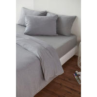 BETTWÄSCHESET Jersey 200/210 cm  65 cm/100 cm  - Grau, Basics, Textil (200/210cm) - Novel