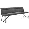 SITZBANK 220/88/66 cm Cord Anthrazit Metall  - Anthrazit/Schwarz, Design, Textil/Metall (220/88/66cm) - Johann Jakob