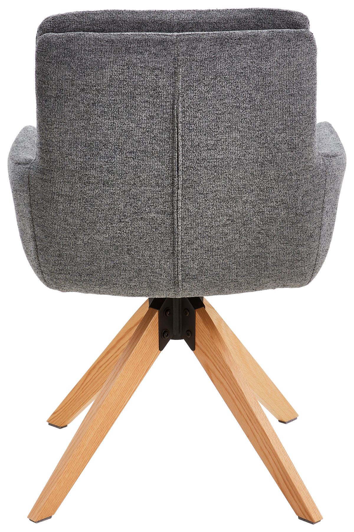 ARMLEHNSTUHL in Holz, Metall, Textil Grau  - Eichefarben/Grau, MODERN, Holz/Textil (59/91/65cm) - Livetastic