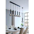 HÄNGELEUCHTE 115/30/150 cm  - Schwarz, Trend, Glas/Metall (115/30/150cm) - Dieter Knoll
