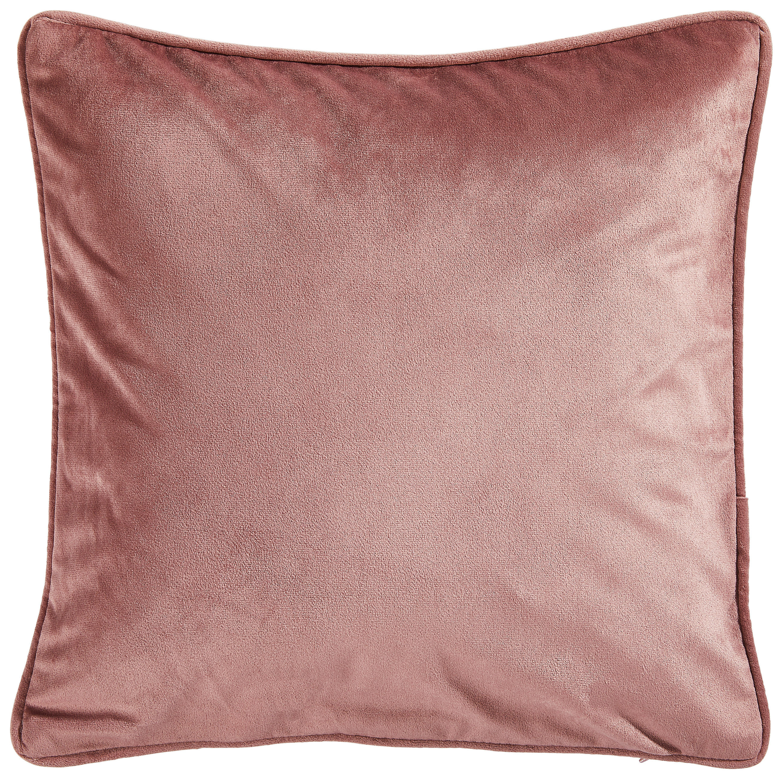 KISSENHÜLLE Zenato Samt Uni 48/48 cm  - Altrosa, Basics, Textil (48/48cm) - Ambiente