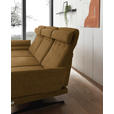ECKSOFA  in Flachgewebe Goldfarben  176-217/279-327 cm  - Goldfarben/Schwarz, Design, Textil/Metall (176-217/279-327cm) - Dieter Knoll