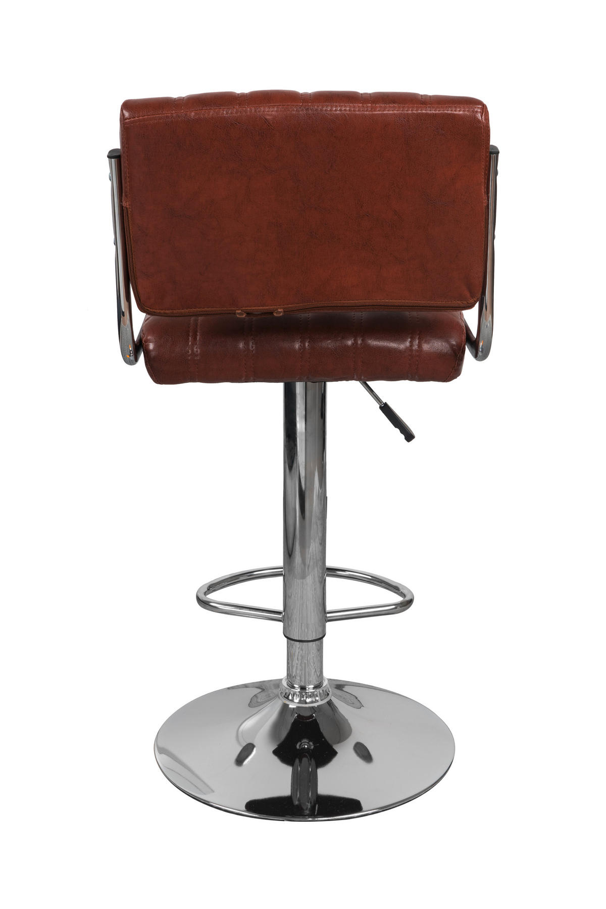 BARHOCKER-SET Dunkelbraun Sitzfläche 360° drehbar, abwischbar  - Dunkelbraun, Trend, Metall (51,5/109/43cm) - Kayoom