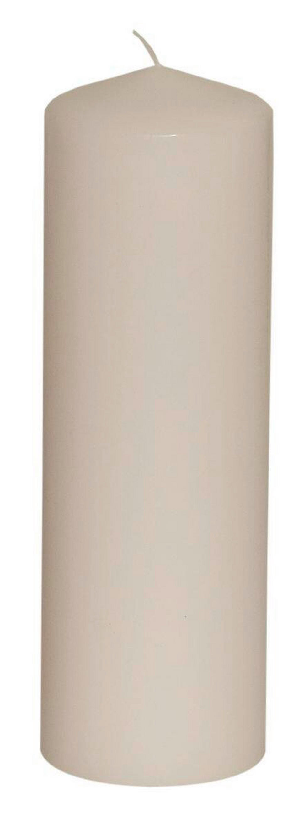 STUMPENKERZE  - Weiß, Basics (9/28cm) - Steinhart