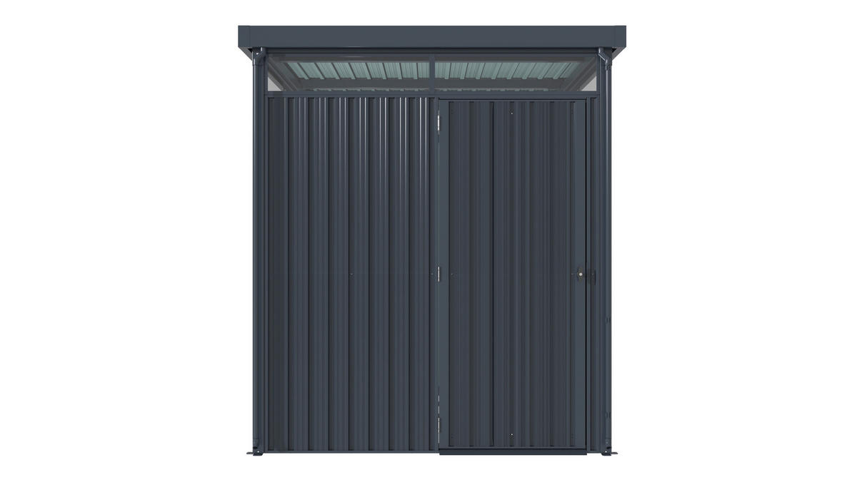 GERÄTEHAUS 204/226/245 cm  - Anthrazit, Basics, Metall (204/226/245cm)