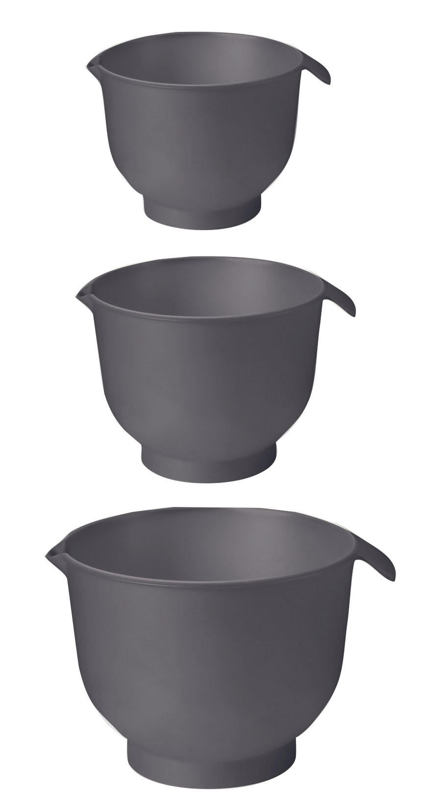 VISPSKÅL SET - grå, Basics, plast (18cm) - Gastromax by Orthex