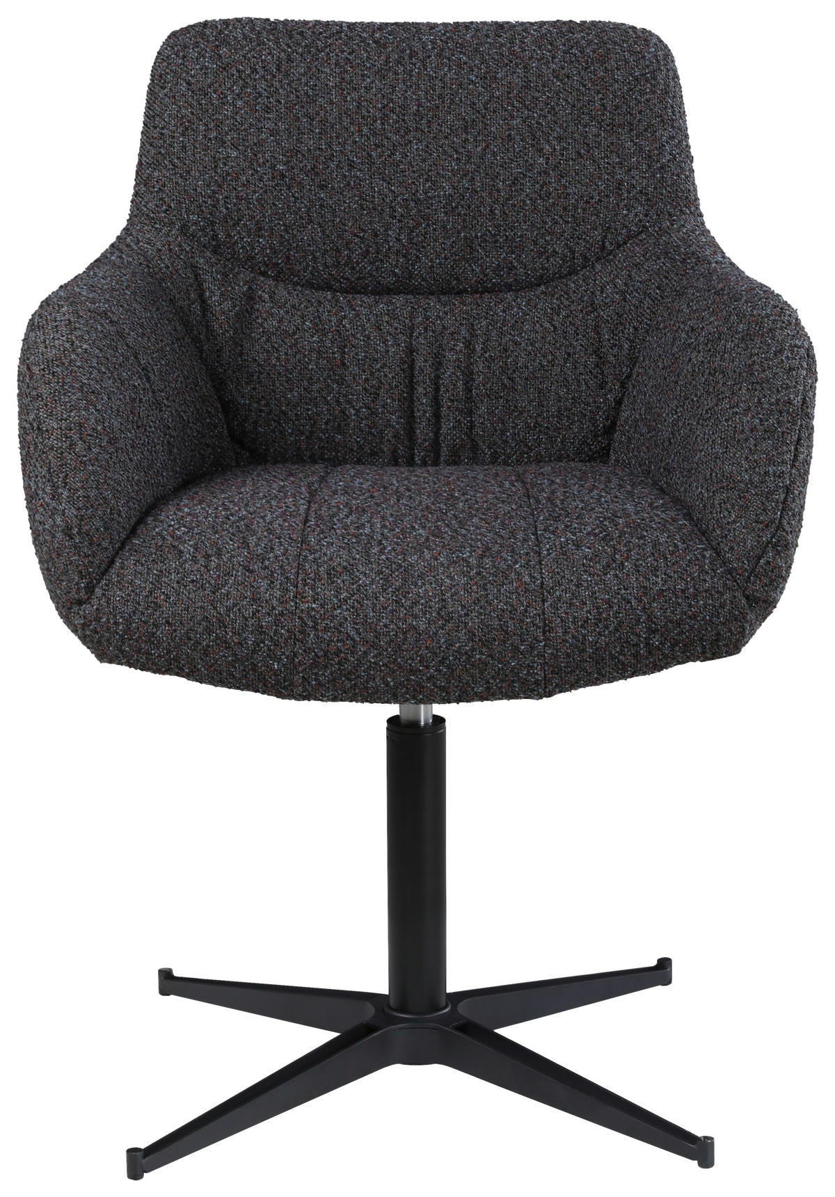 KAROSSZÉK fekete, barna  - barna/fekete, Design, textil/fém (63/85/66cm) - Novel