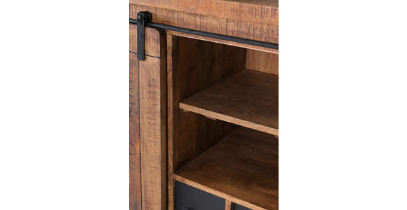 SIDEBOARD in 145/85/45 cm - Schwarz/Naturfarben, KONVENTIONELL, Holz/Holzwerkstoff (145/85/45cm) - Landscape