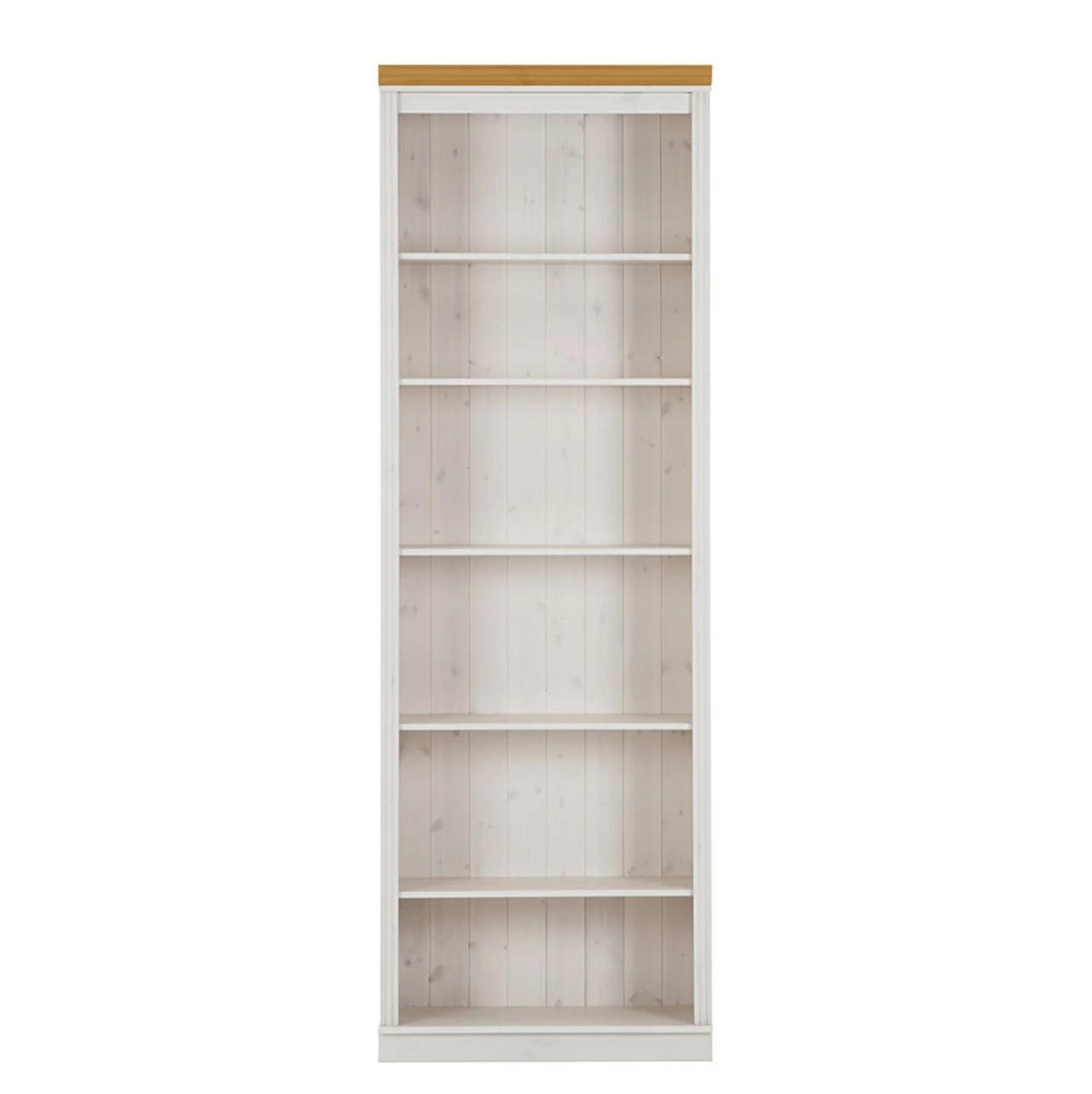 Livetastic NÁSTENNÁ KNIŽNICA, farba borovice, medová, borovica, 223/74/37 cm