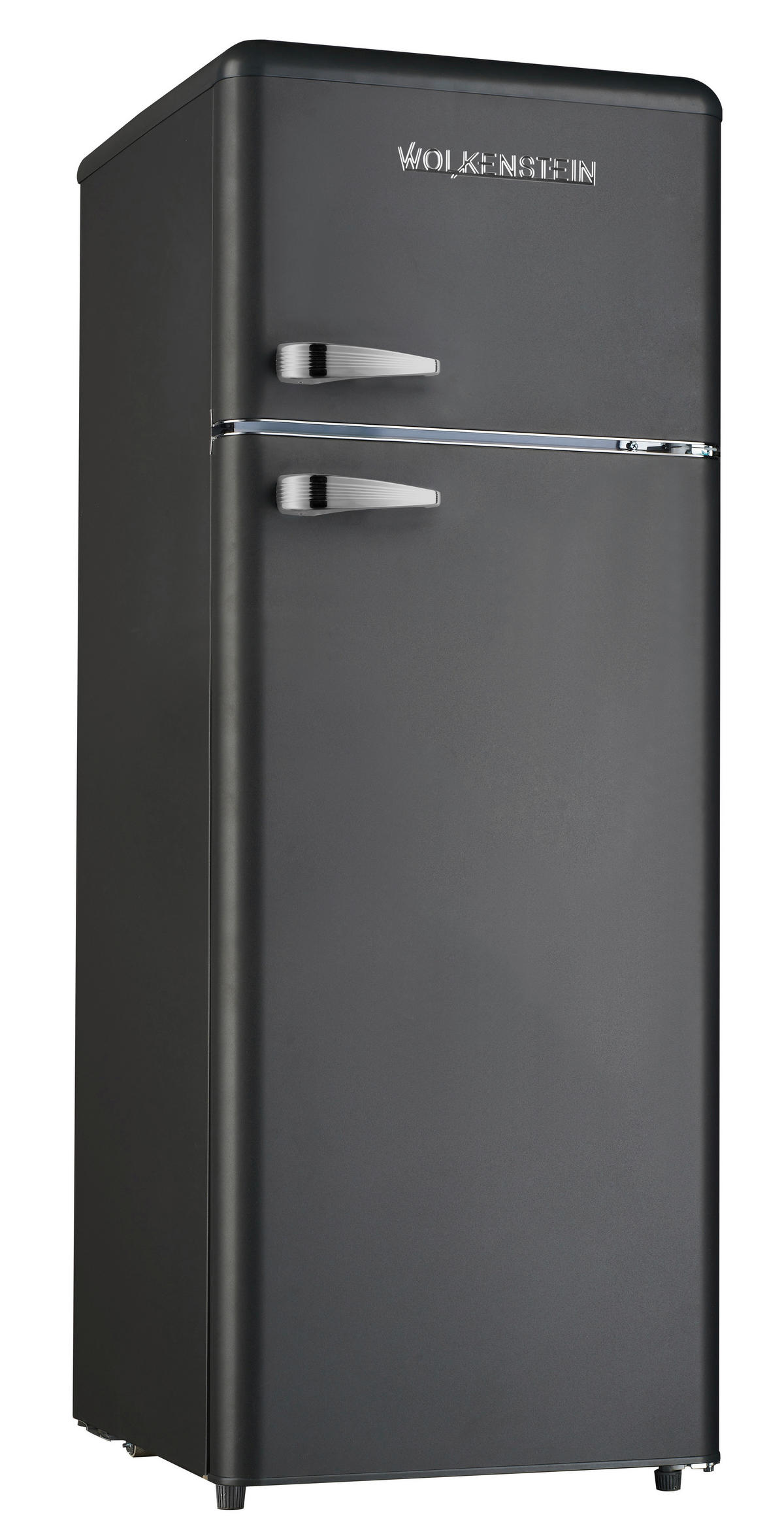 KÜHL-GEFRIER-KOMBINATION GK212.4RT B  - Schwarz, Basics, Kunststoff/Metall (54,50/145,60/62,60cm) - Wolkenstein