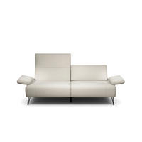 2,5-SITZER Chenille Naturfarben  - Schwarz/Naturfarben, Design, Textil/Metall (204-234/85/86-94cm) - SENSOO