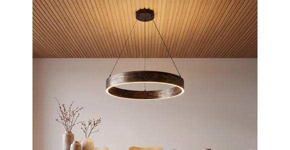 LED-HÄNGELEUCHTE Oxira 59/120 cm  - Multicolor/Schwarz, Design, Kunststoff/Metall (59/120cm) - Dieter Knoll