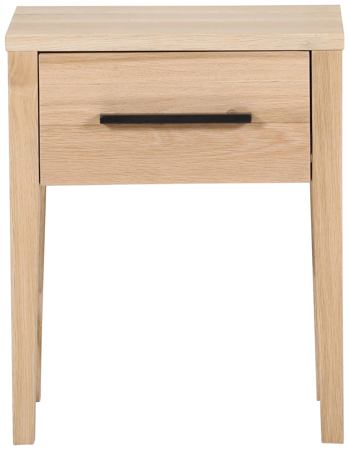 NACHTSCHRANK 45/55/40 cm Eiche massiv  - Eichefarben/Schwarz, Natur, Holz/Holzwerkstoff (45/55/40cm) - Landscape