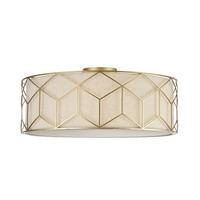 DECKENLEUCHTE 57/19 cm   - Beige/Goldfarben, Trend, Kunststoff/Textil (57/19cm) - MAYTONI