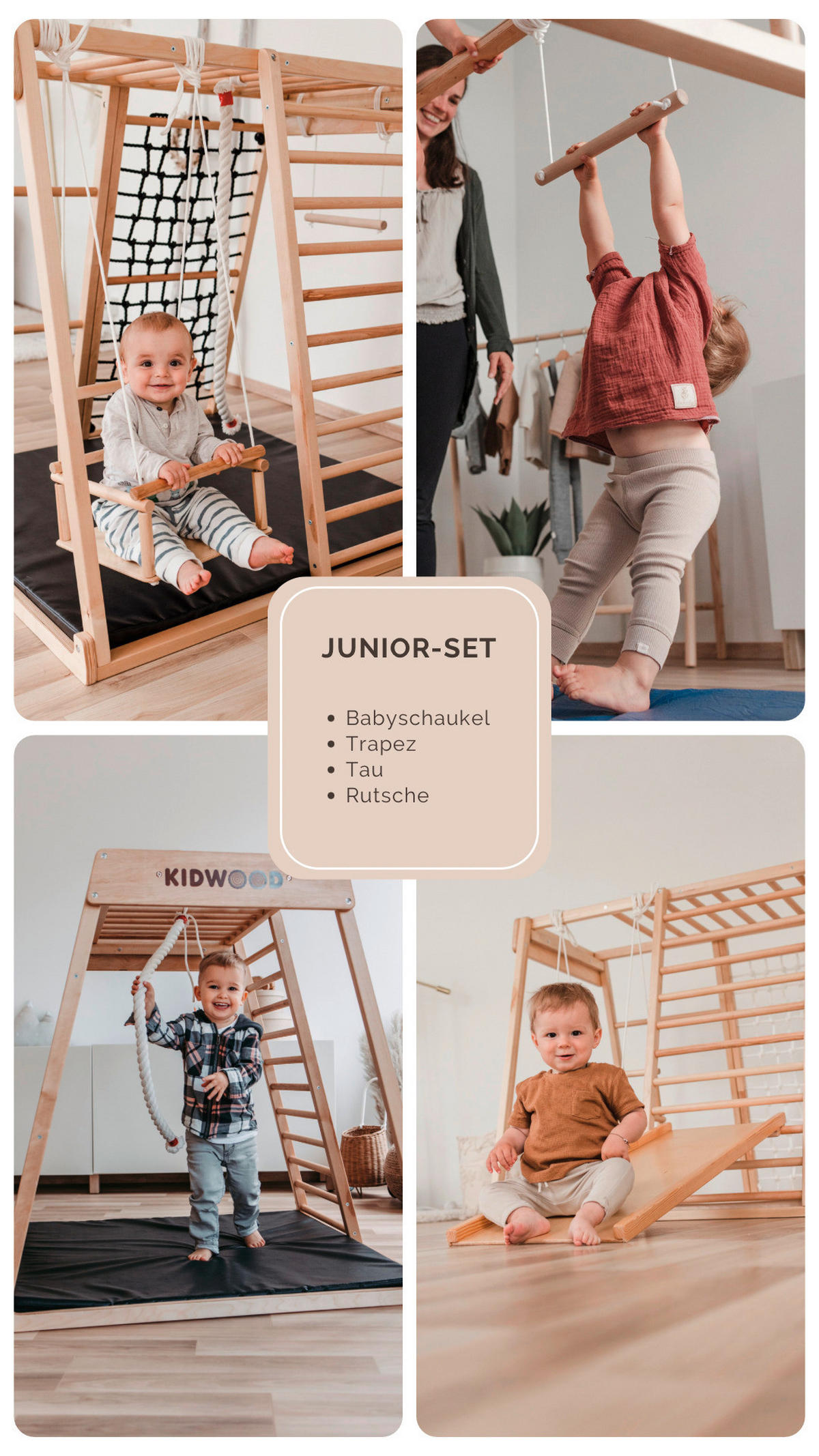 KLETTERGERÜST ZUBEHÖR - Birkefarben, Basics, Holz