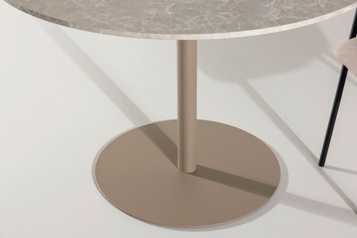 ESSTISCH in Holz, Metall  - Beige, MODERN, Holz/Metall (110/75cm) - Livetastic