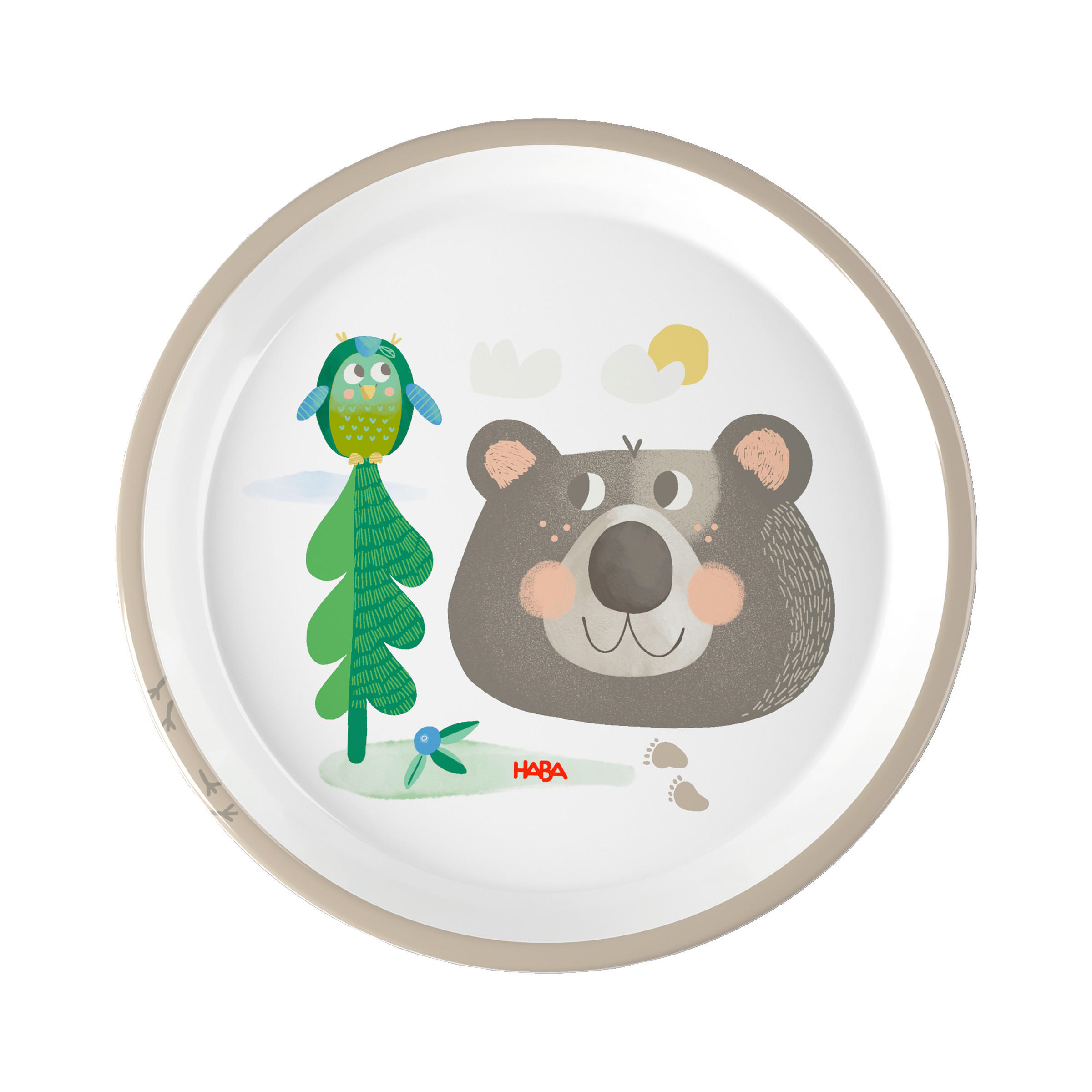 KINDERTELLER Geschirr Serie Wald  - Multicolor, Basics, Kunststoff (18cm) - Haba