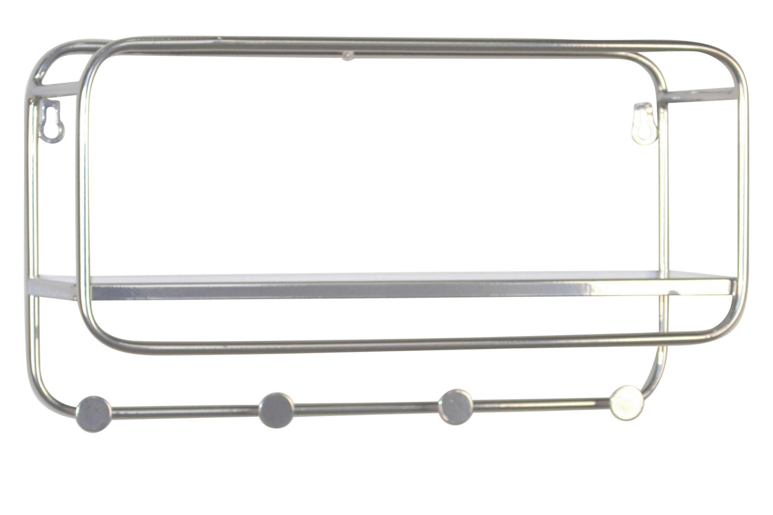 WANDREGAL Silberfarben  - Silberfarben, Design, Metall (45/25/15cm) - MID.YOU
