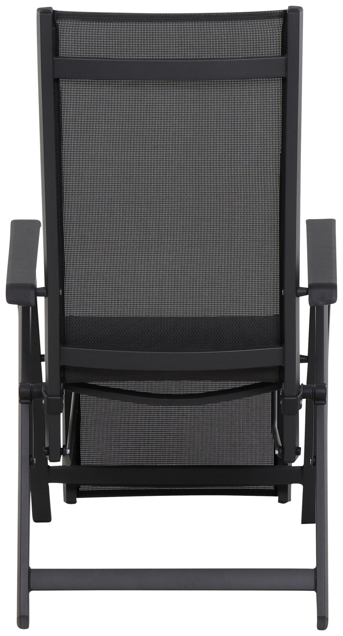 GARTEN-RELAXSESSEL Aluminium  - Anthrazit/Schwarz, KONVENTIONELL, Kunststoff/Textil (61/111/72cm) - Siena Garden