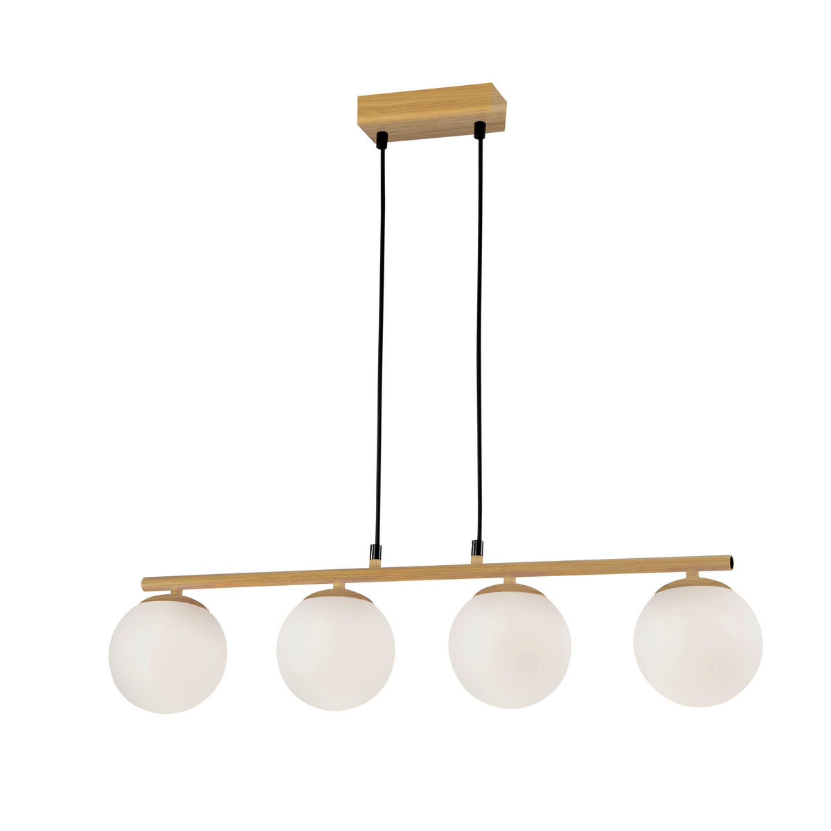 PENDELLEUCHTE 68/13/100 cm  - Eichefarben/Schwarz, KONVENTIONELL, Metall (68/13/100cm)