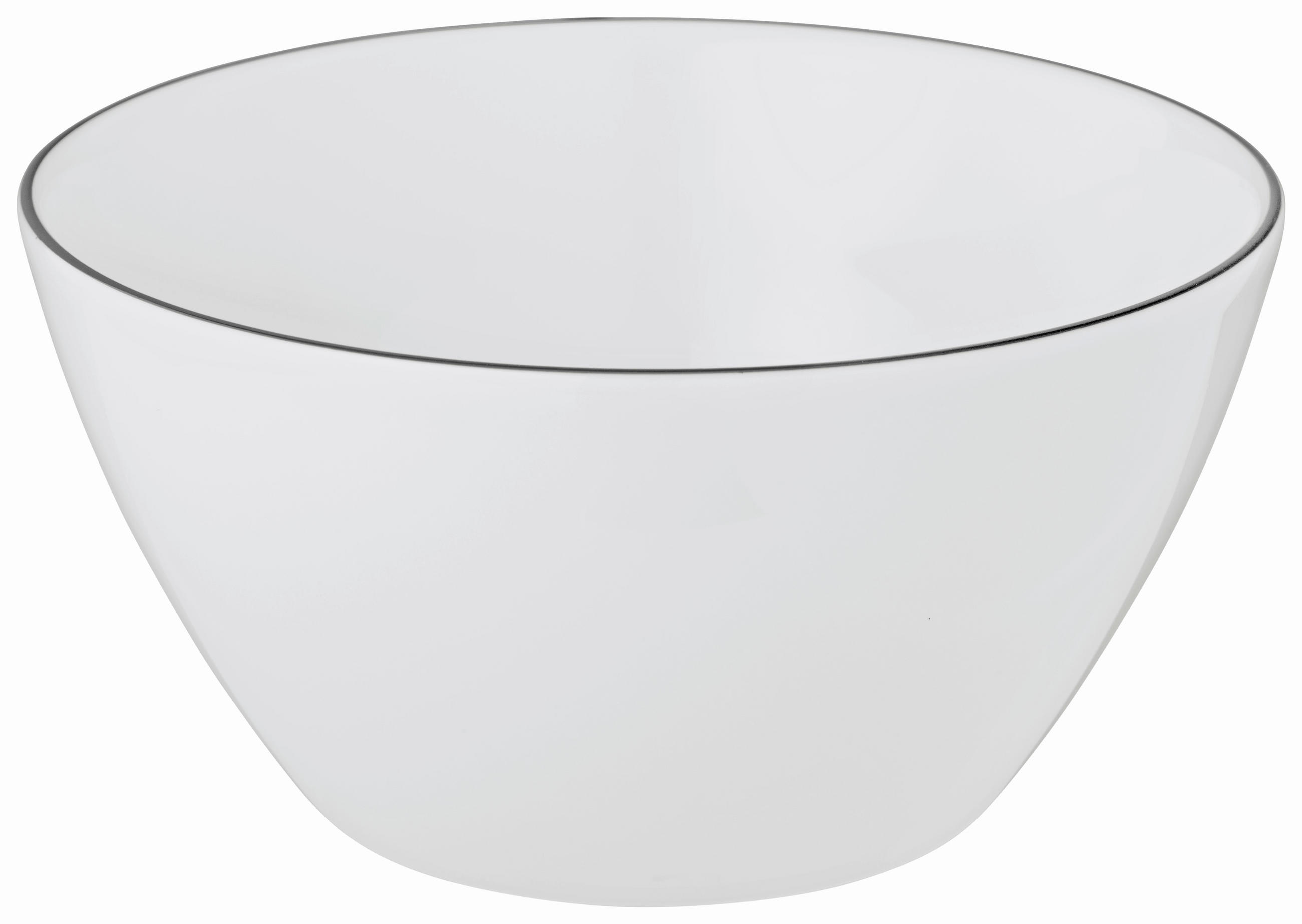 MÜSLISCHALE Lido Black Line 15 cm  - Weiss, Basics, Keramik (15cm) - Seltmann Weiden