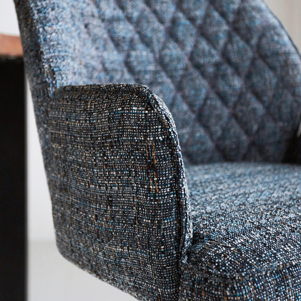 BARHOCKER-SET in Blau  - Blau/Schwarz, Design, Textil/Metall (54/100/58cm) - MID.YOU