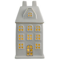 DEKOR HÁZ - aranyszínű/fehér, Lifestyle, kerámia (11,8/23/9cm) - X-Mas
