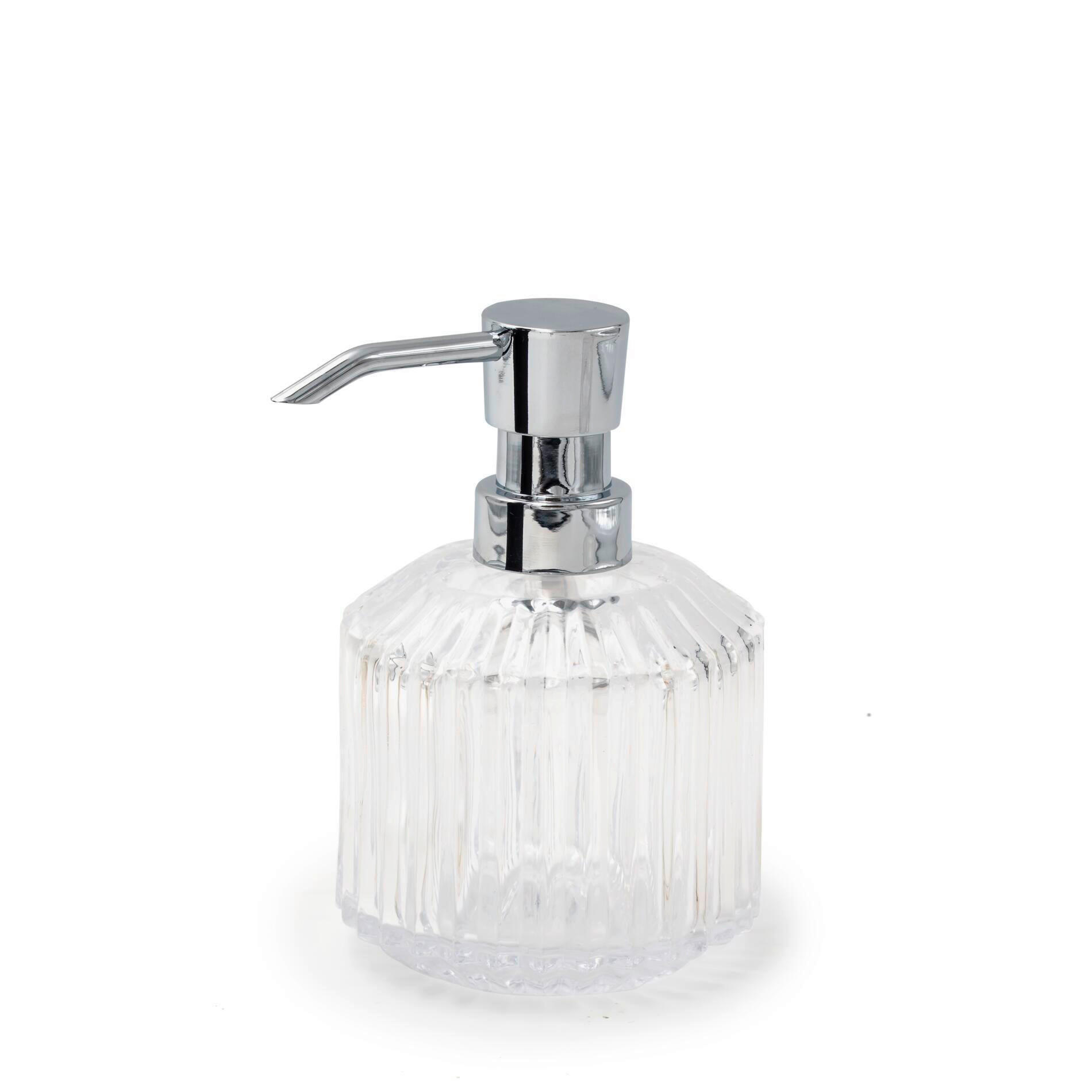 SEIFENSPENDER Kunststoff, Glas  - Transparent, Basics, Glas/Kunststoff (8,7/13,3/8,7cm) - Sadena