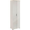 GARDEROBENSCHRANK  in 59/197/40 cm  - Kaschmir/Eichefarben, Design, Glas/Holzwerkstoff (59/197/40cm) - Voleo