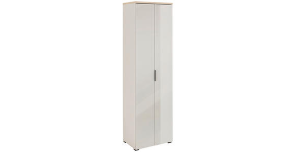 GARDEROBENSCHRANK  in 59/197/40 cm  - Kaschmir/Eichefarben, Design, Glas/Holzwerkstoff (59/197/40cm) - Voleo