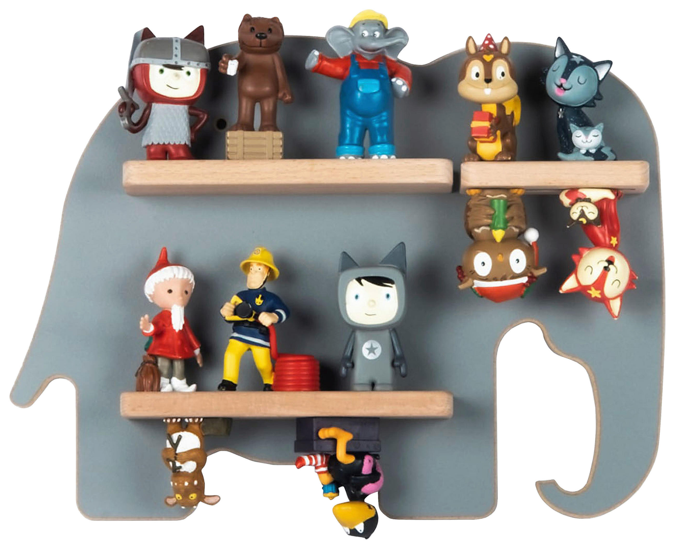 KINDERREGAL Grau - Grau, MODERN, Holzwerkstoff (33/24/5cm) - MID.YOU