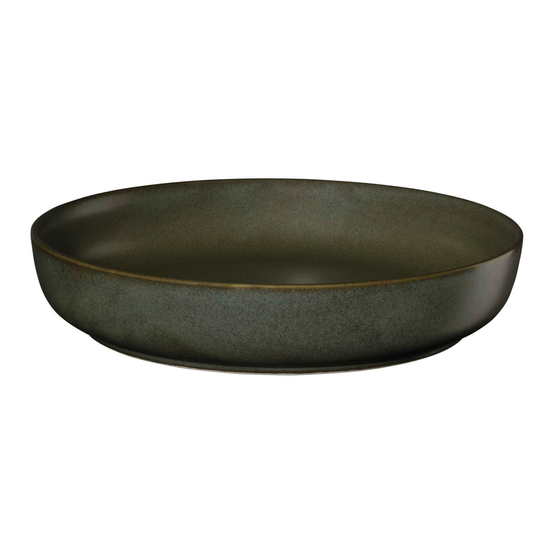 GOURMETTELLER Dunkelgrün 22/4,5 cm COPPA NORI - Dunkelgrün, Design, Keramik (22/4,5cm) - ASA
